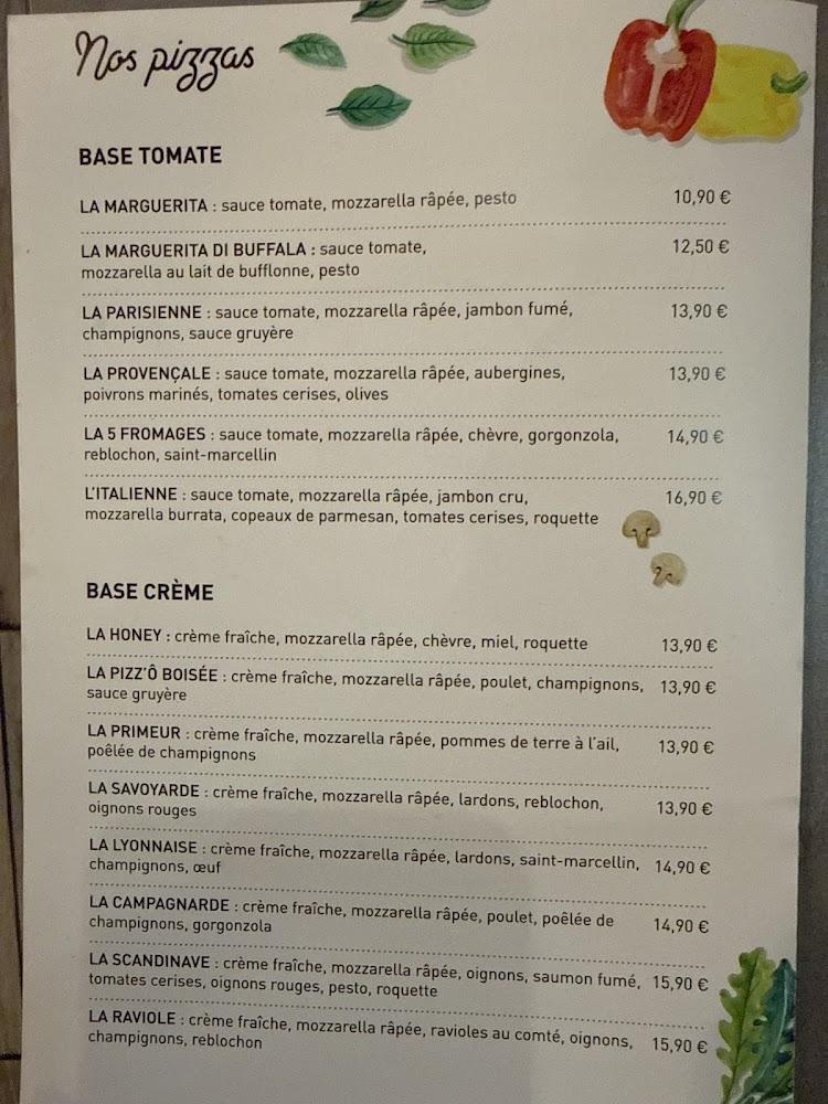 Pizz’Ô Bois - Menu Image 1