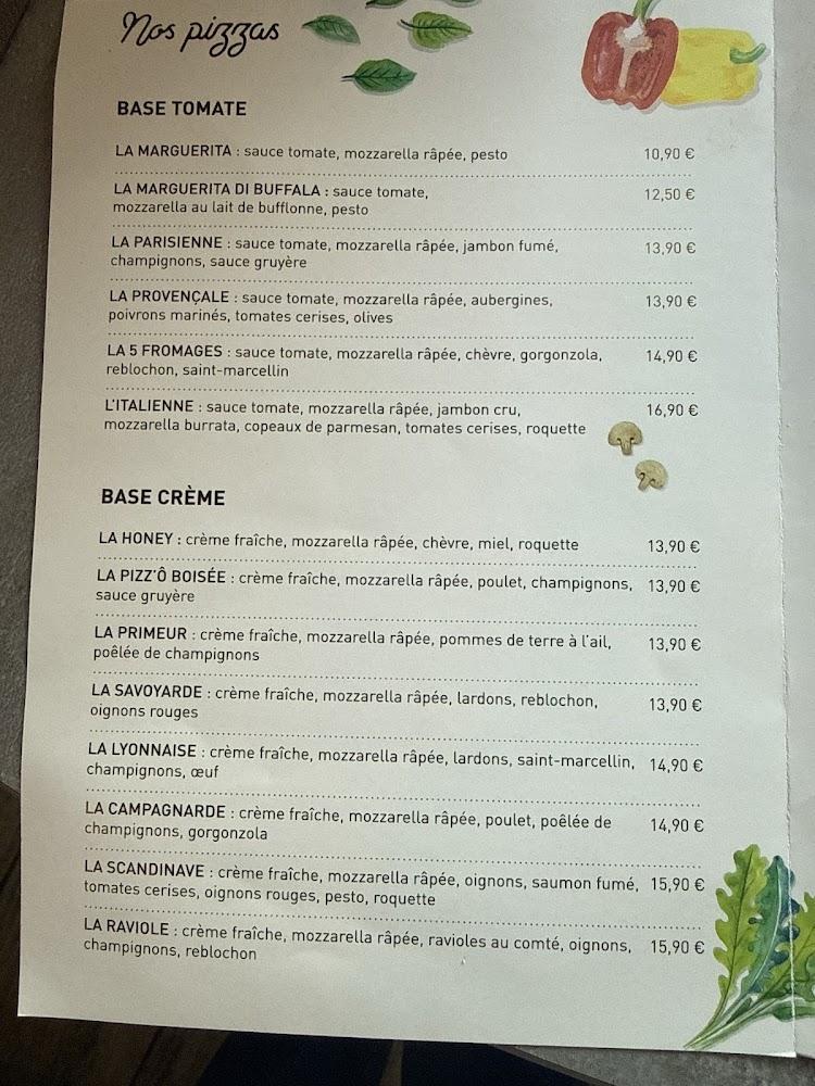 Pizz’Ô Bois - Menu Image 2